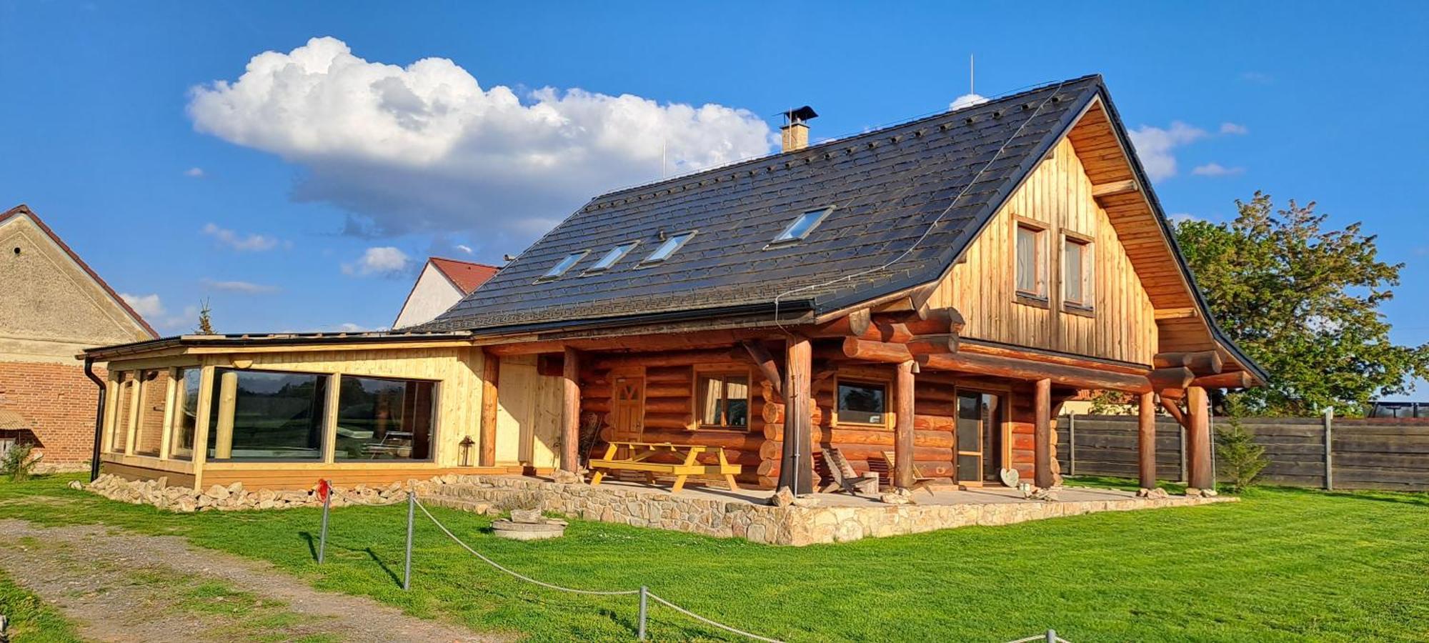 Wellness Srub U Holubu Villa Malsice Dış mekan fotoğraf