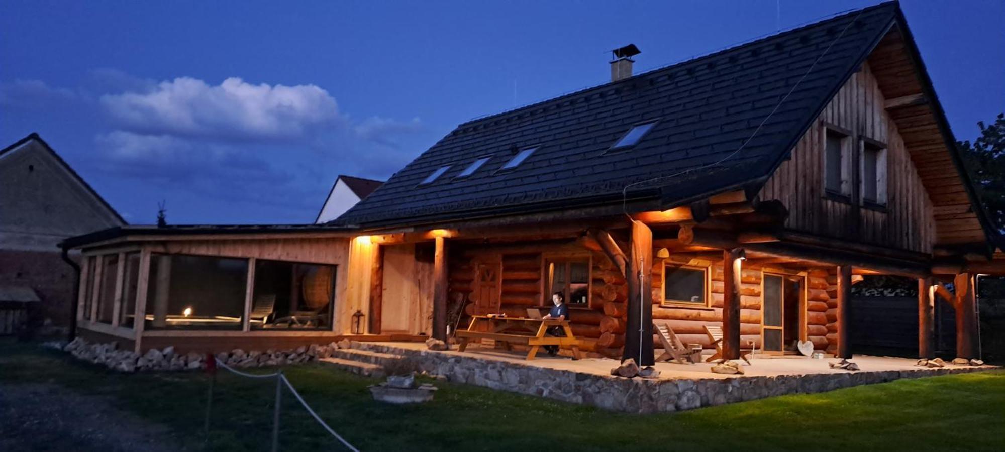Wellness Srub U Holubu Villa Malsice Dış mekan fotoğraf